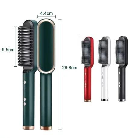 Professional 2-in-1 Hair Straightener Brush Set
