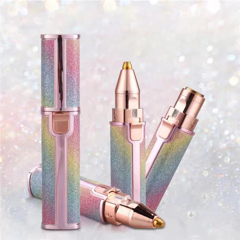 2-in-1 Eyebrow Trimmer & Facial Hair Remover-Rechargeable