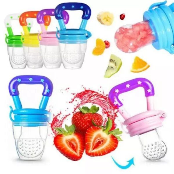 BABY SOLID BABY FRUIT PACIFIER FRESH FRUIT FEEDER INFANT TEETHING TOY NIBBLER TEETHER PACIFIER SAFE SILICONE PACIFIER
