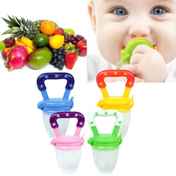 BABY SOLID BABY FRUIT PACIFIER FRESH FRUIT FEEDER INFANT TEETHING TOY NIBBLER TEETHER PACIFIER SAFE SILICONE PACIFIER