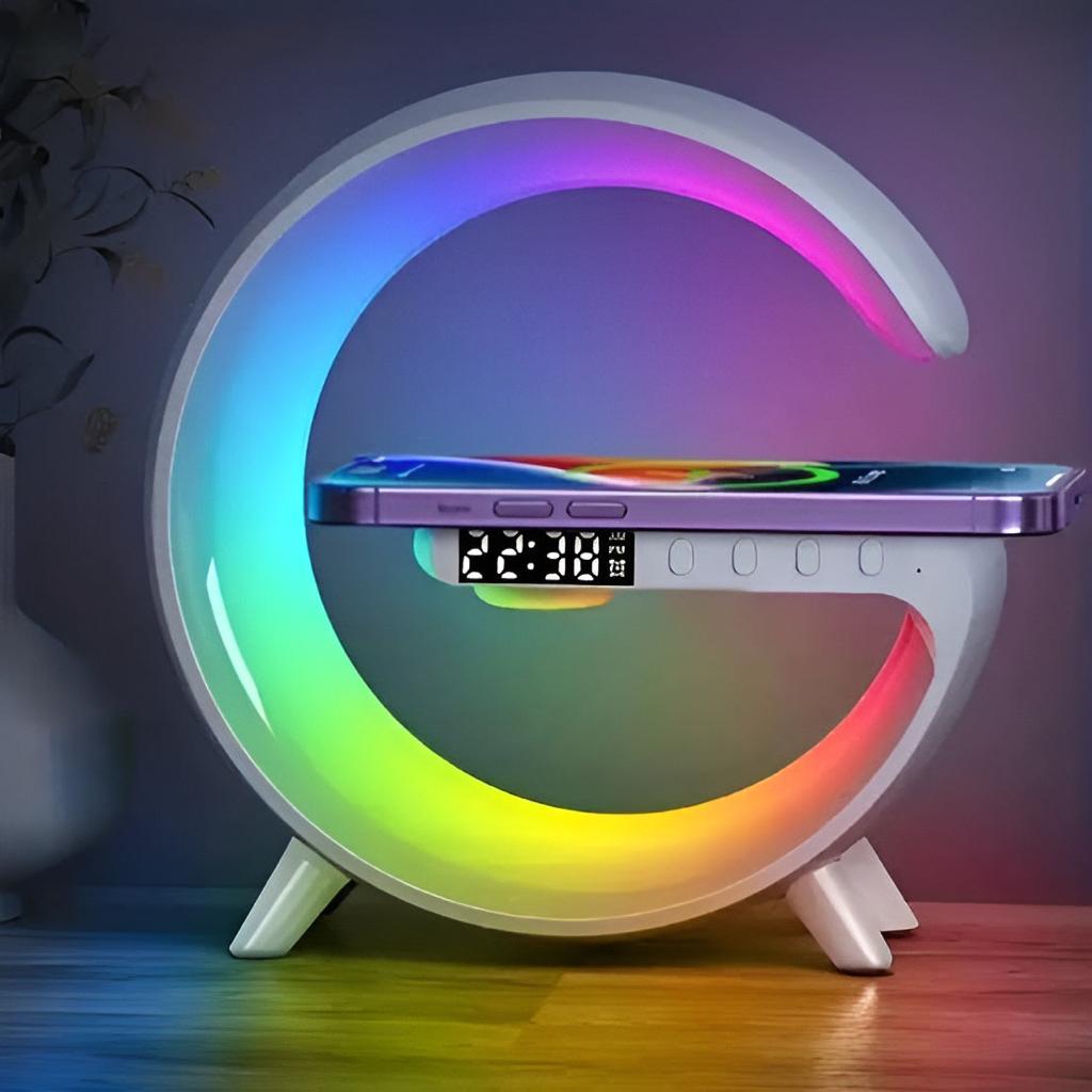 G-SHAPE MULTIFUNCTION TABLE LAMP WITH WIRELESS CHARGER