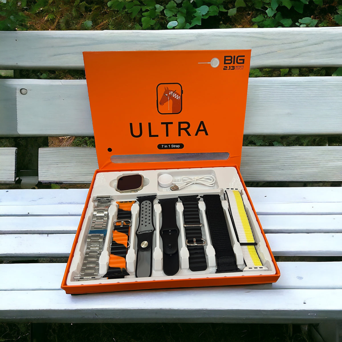 7 in 1 Strap Ultra Smart Watch (Random Colour Strap)