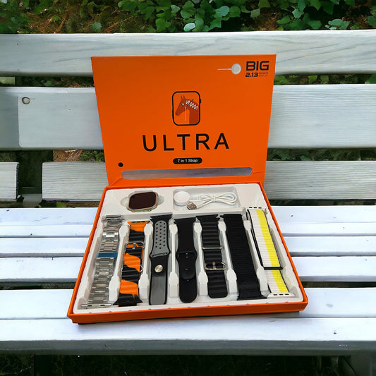 7 in 1 Strap Ultra Smart Watch (Random Colour Strap)