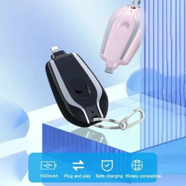 Mini Keychain Charger | 1500mAh | Fast Charging