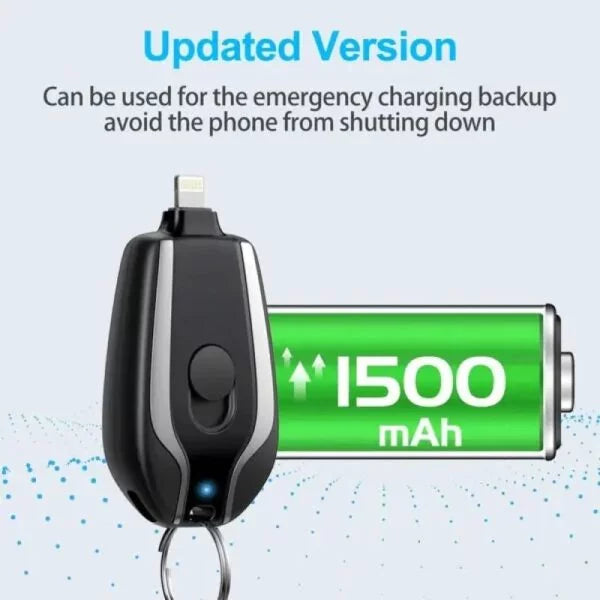 Mini Keychain Charger | 1500mAh | Fast Charging